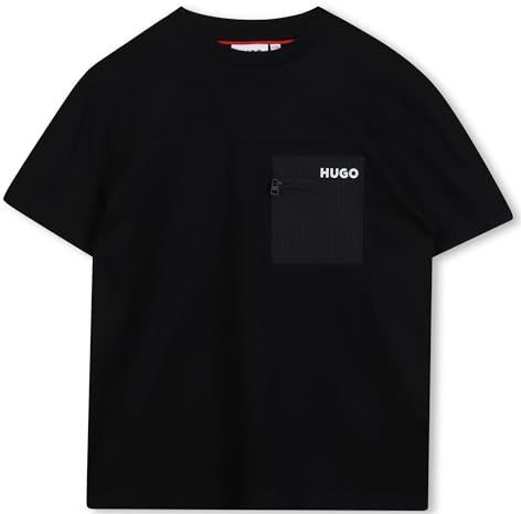 Hugo - G00441 - T-shirt - Zwart - 100% Katoen - Korte Mouwen