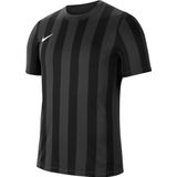 Nike Striped Division IV Shirt Korte Mouw Heren - Antraciet Zwart