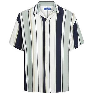 JACK & JONES Hawaii-overhemd voor heren, regular fit, Hawaii-overhemd, Slate Gray, L