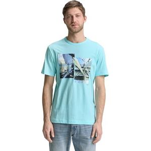 TOM TAILOR T-shirt voor heren, 34921 - Caribbean Turquoise, XL