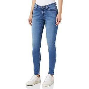 Cross Jeans Alan Skinny Jeans voor dames, Mid Blue Washed., 33W x 30L