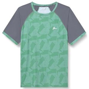 ANDE New Pertusio Fantasia T-shirt voor heren, ademend functioneel shirt met grafische print, Vde Thymo/antraciet, 3XL