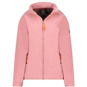 Geographical Norway Tasca Lady Warme fleece voor dames, warm, ritssluiting, jas, herfst, winter, lente, warm, lange mouwen, trui, bont, zacht, comfortabel, outdoor (roze, L), Roze, L