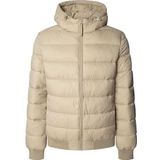 Pepe Jeans Heren PUFFER HOOD JACKET Jacket, Bruin (STONE BEIGE), L, Bruin (STONE BEIGE), L