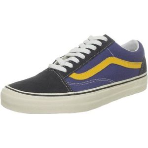 Vans U Old Skool VSDI7FB, unisex sneakers voor volwassenen, blauw (2 tone) blauw (navy/citrus), 2 Tone Navy Citrus, 41 EU