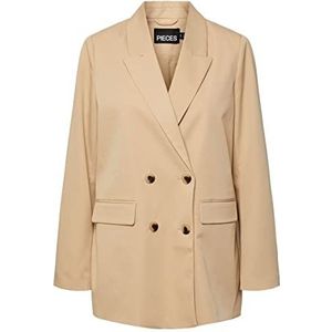 PIECES Pcthelma LS oversized blazer voor dames, Irish Cream, S