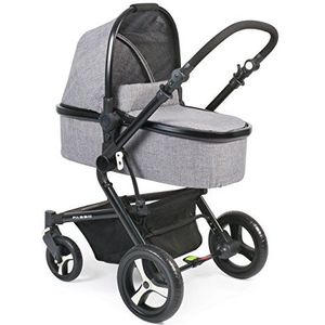 CHIC 4 BABY Combi-kinderwagen Passo, inclusief babybadje, sportzitje en Maxi-Cosi-adapter, jeans grijs, 162 32
