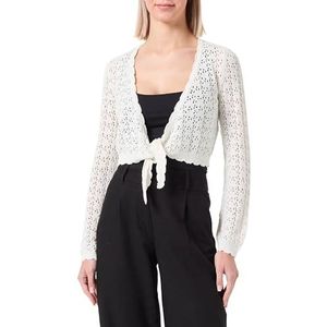 ONLY Dames Onlsola Life Ls Tie Cardigan KNT Gebreid vest, beige, M