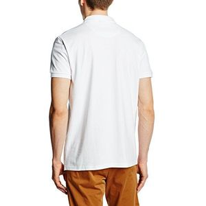 Jack & Jones Heren Zip Deatil Polo korte mouw T-shirt, Kleur: wit, XXL