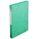 Exacompta - Ref. 18503H - 1 archiefdozen met elastische CARTOBOX - plat geleverd - 2,5 cm rug - 5/10e glanzende kaart - 400g/m² - afmetingen 25 x 33 cm - formaat naar vijl A4 - kleur groen