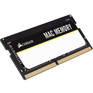 Corsair Mac Memory SODIMM 4GB (1x4GB) DDR3 1066MHz CL7 Geheugen voor Mac-systemen, Apple Gekwalificeerd - Zwart