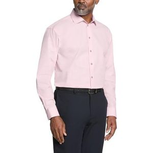 Kenneth Cole Regular Fit solide overhemd, roze, 43 cm-44 cm hals 91 cm - 94 cm mouwen voor heren, Roze, 43 cm- 44 cm Cuello 91 cm- 94 cm Manga