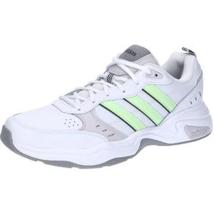 adidas Basic sneakers voor heren, Ftwr White Green Spark Core Black, 41.5 EU