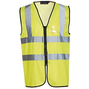 Blackrock BHZEVY Geel Hoge Zichtbaarheid Executive vest, EN20471, Klasse 2, 4X-Large