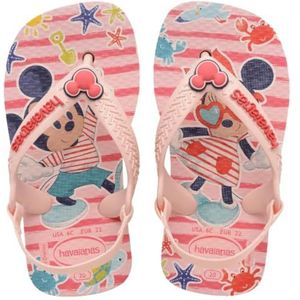 Havaianas Baby Disney Classics II Teenslippers voor baby's, uniseks, Roze Rood, 3 UK Child