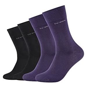 Camano Unisex Crew Online ca-Soft Socks 4p, Mulberry Purple, 43 EU