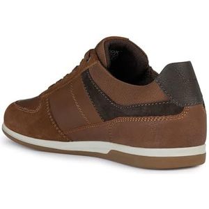 Geox U Renan B Sneakers voor heren, bruin (Browncotto/DK Brown, 41 EU, Browncotto Dk Brown, 41 EU