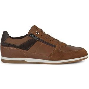 Geox U Renan B Sneakers voor heren, bruin (Browncotto/DK Brown, 46 EU, Browncotto Dk Brown, 46 EU