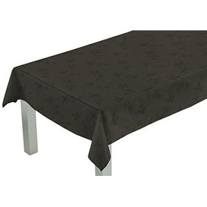 Comptoir du Linge tafelkleed rechthoekig stof/polyester/katoen/teflon antraciet