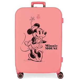 Disney Happiness koffer, middelgrote koffer, Roze, Maleta mediana, Middelgrote koffer