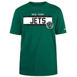 NEW YORK JETS New Era Cap NFL Regular T-Shirt Hoge Dichtheid Inkt Zeefdruk Voorkant Grafisch Originele Team Kleur Unisex Groen