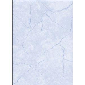 SIGEL DP649 TextuRed Schrijfpapier, granieten motief, A4, 200 g/m², dubbelzijdig, Blauw, 50 vel