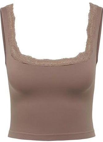 ONLY Onderhemd 'ONLVICKY'  bruin