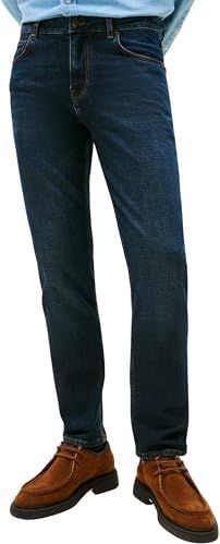 Tommy Hilfiger Heren Straight Denton STR Blacker Blue MW0MW40354 Straight, Denim, 28W/30L, Denim (zwarter blauw), 28W / 30L