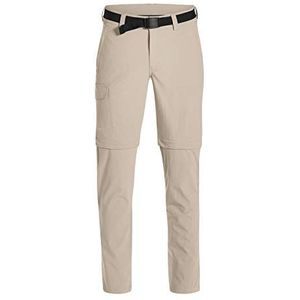 maier sports Heren Torid Slim Zip wandelbroek, Beige (feather gray), 106