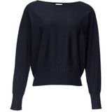 Trui - Knitwear - Effen - Boothals - Lange Mouw