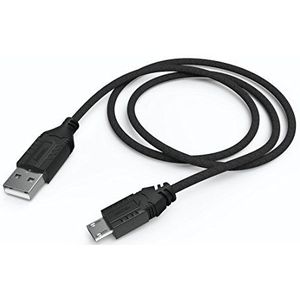 Hama Oplaadkabel voor Basic Controller (voor PS4, 1,5 m, extra lange kabel, microUSB-aansluiting) zwart