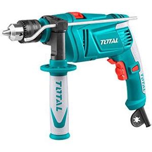 TOTAL - Slagboormachine met 850 W vermogen, handmatige boorhouder met 13 mm capaciteit, variabele snelheid, stationair toerental 2700 rpm