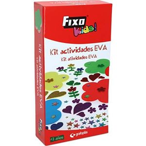 Fixo Activiteitsset van EVA-rubber, 25 figuren, sticker met reliëf, model bloem, 31 x 16 cm