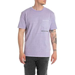 Replay Heren T-shirt Relaxed Fit, 627 Lavender, S