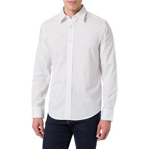 REG Micro Print Shirt, wit, S