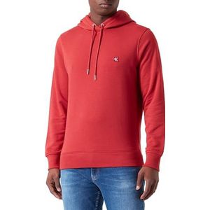 Calvin Klein Jeans Ck Embro Badge Hoodie voor heren, Granaat, XS