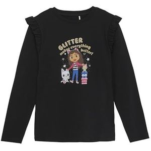 MINYMO Meisjes-T-shirt met lange mouwen met Gabby's Dollhouse print, tap shoe, 98 cm