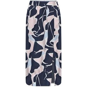 ONLY Dames Onlnova Life Vis Lamar Slit Rok AOP, sky captain, S