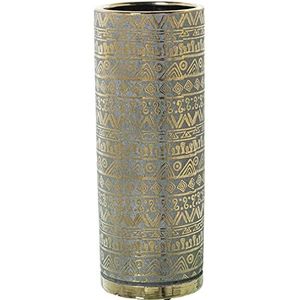 JARRÓN keramiek groen/goud °14 x 36 cm