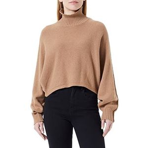 Sisley Womens Turtle Neck 1244M200I Sweater, Tobacco 62W, L