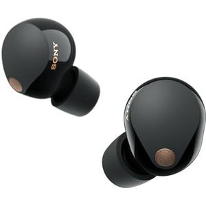 Sony WF-1000XM5 Draadloze Noise Cancelling oordopjes, Bluetooth, in-ear koptelefoon met microfoon, tot 24 uur batterijduur en snellaadfunctie, IPX4 waterbestendig, werkt met iOS & Android - Zwart