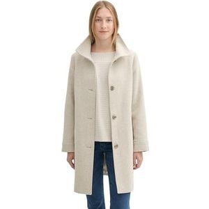 TOM TAILOR Dames 1042902 jas, 35923-Soft Ivory Twill Structure, XXL, 35923 - zachte ivoor keperstructuur, XXL