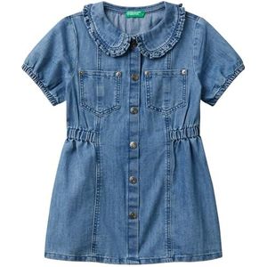 United Colors of Benetton Jurk voor meisjes en meisjes, Blauw, 5 Jaar