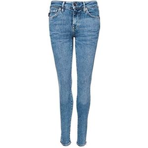 Superdry Dames Mid Rise Skinny Jeans, Dark Indigo Aged 44a, 25W x 30L