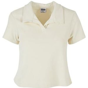 Urban Classics Dames Polo Shirt Ladies Towel Polo Tee Palewhite 4XL, Palewhite, 4XL