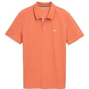 TOM TAILOR Poloshirt voor heren, 37755 - Brick Orange, XXL