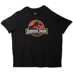 Jurassic Park T-shirt voor heren, zwart., 5XL/Tall