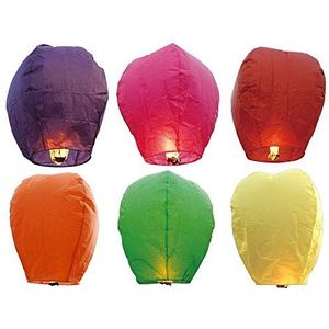 TEMPO DI SALDI 5 x vliegende vliegende zaklamp voor bruiloftsfeest, mini chinese heteluchtballon