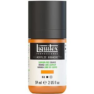 Liquitex 2059892 Professional Acrylic Gouache, acrylverf met gouache-eigenschappen, lichtecht, watervast - 59ml Fles, Cadmium-Free Orange