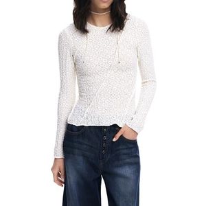 T-shirt - Effen - Langarmshirt - Gerecycled Polyester - Regular Fit